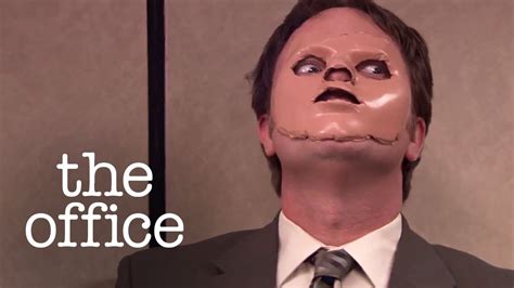 dwight the office face mask|office staying alive clip.